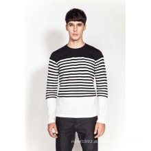 Manufactory rodada pescoço tricô homens camisola Jumper